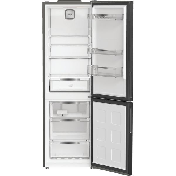 Hotpoint Fridge Freezer Freestanding HPK 26363 XBR5UK ARC 764 Manhattan Gray 2 doors Frontal open