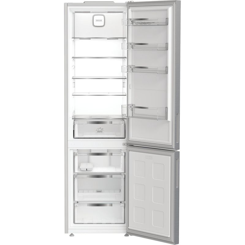 Hotpoint-Fridge-Freezer-Freestanding-HPK-26403-XP5UK-Silver-2-doors-Frontal-open