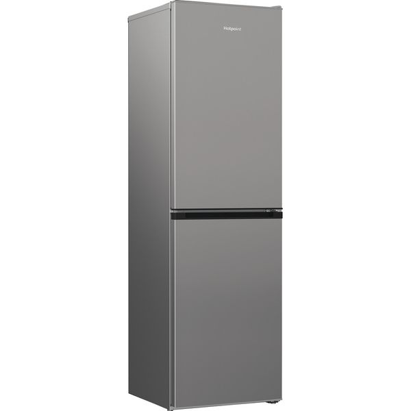 Hotpoint Fridge Freezer Freestanding HPKH 1261 S4UK New Silver – ARC 1035 2 doors Perspective