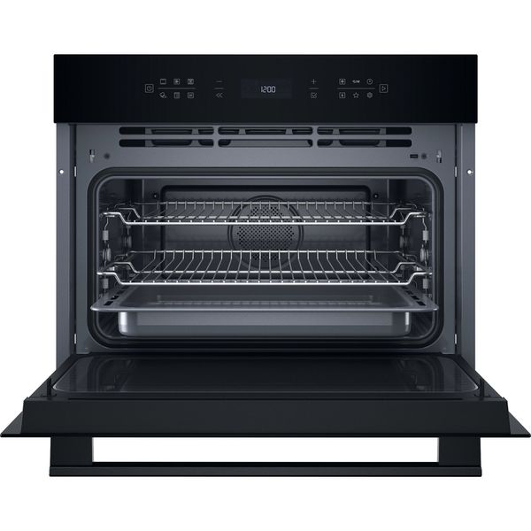 Hotpoint Microwave Built-in HCW6O7HTSBUK Black Electronic 53 MW-Combi 950 Frontal open