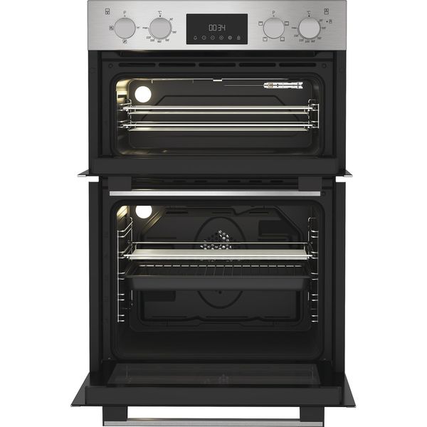 Hotpoint-Double-oven-DIH-10D-IX-Inox-A-Frontal-open