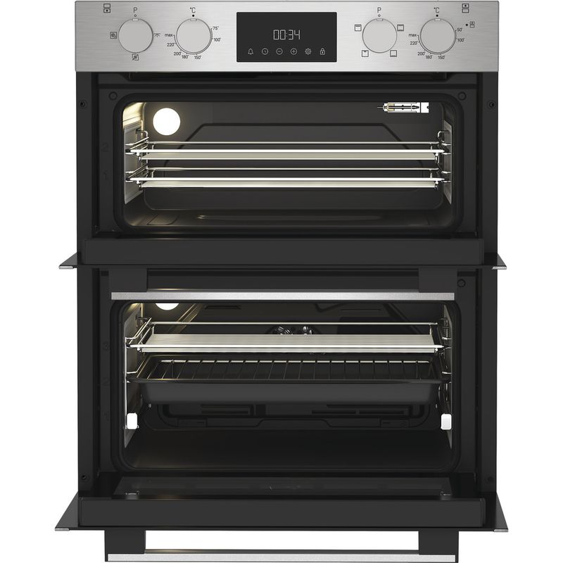 Hotpoint-Double-oven-DUH-12D1-IX-Inox-A-Frontal-open