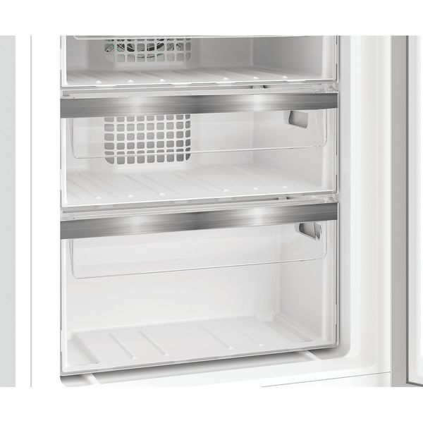 Hotpoint Fridge Freezer Built-in HPKH 1262B4 UK Zinc Metal 2 doors Drawer