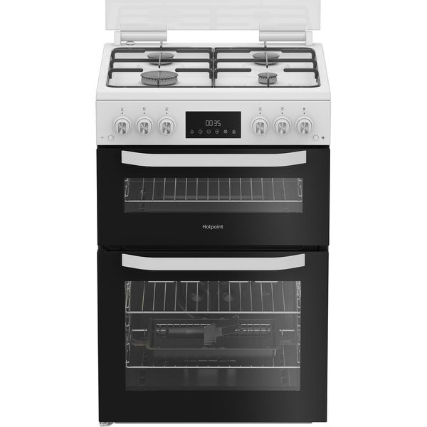 Hotpoint Double Cooker HTG6GDCW White A+ Frontal