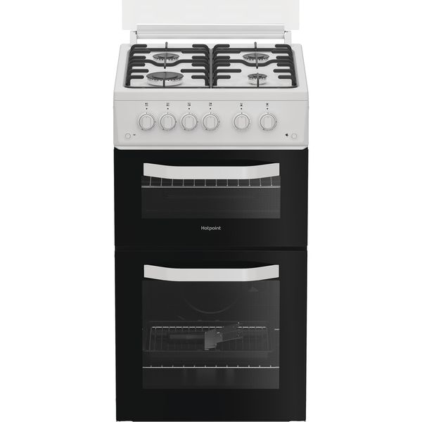 Hotpoint Double Cooker HTG5GCWL White A+ Frontal