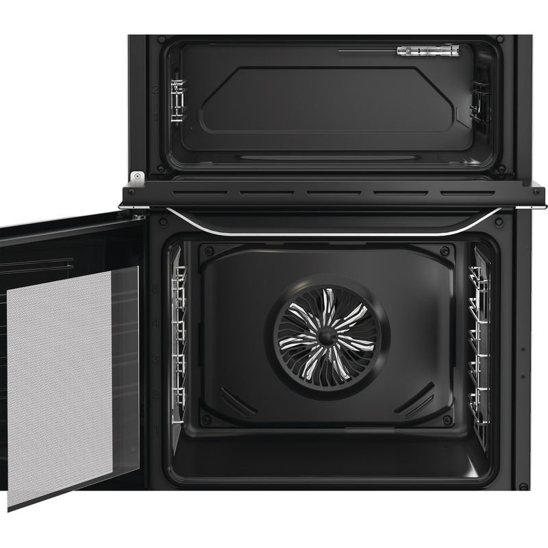 Hotpoint-Double-Cooker-HDE6VDCAX-Inox-A-Frontal-open