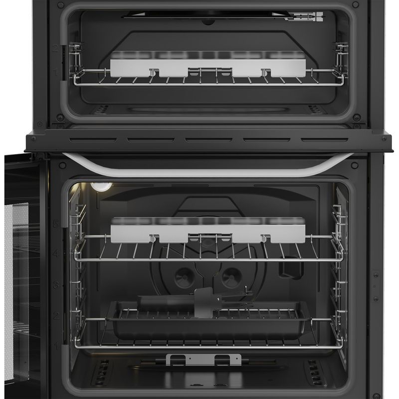Hotpoint-Double-Cooker-HTG6GDCW-White-A--Lifestyle-frontal-open