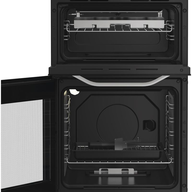 Hotpoint-Double-Cooker-HTG5GCWL-White-A--Lifestyle-frontal-open