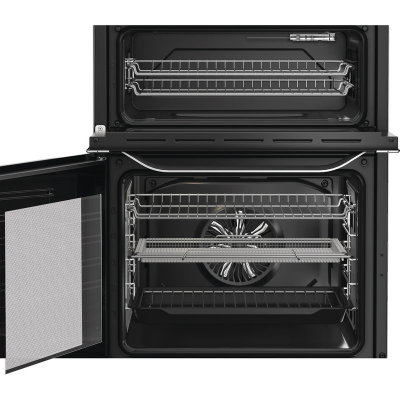 Hotpoint-Double-Cooker-HDE6VDCAX-Inox-A-Lifestyle-frontal-open