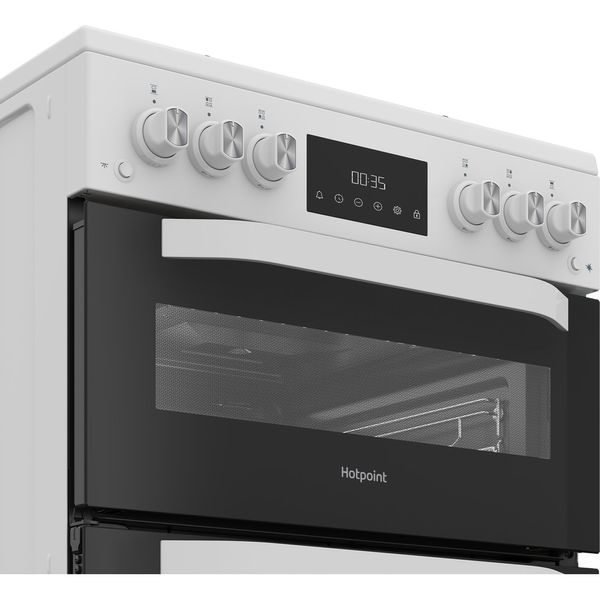 Hotpoint Double Cooker HTG6GDCW White A+ Control panel