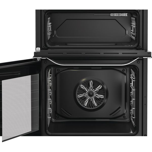 Hotpoint Double Cooker HDE6IDC2X Inox A Frontal open