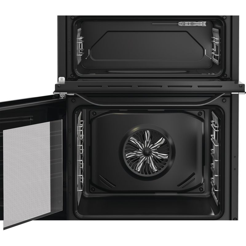 Hotpoint-Double-Cooker-HDE6IDC2SA-Antracite-A-Frontal-open