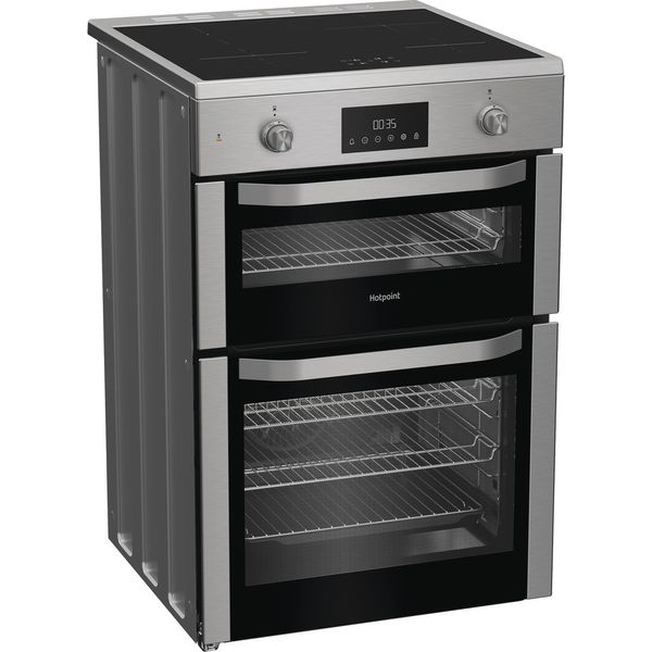 Hotpoint Double Cooker HDE6IDC2X Inox A Perspective