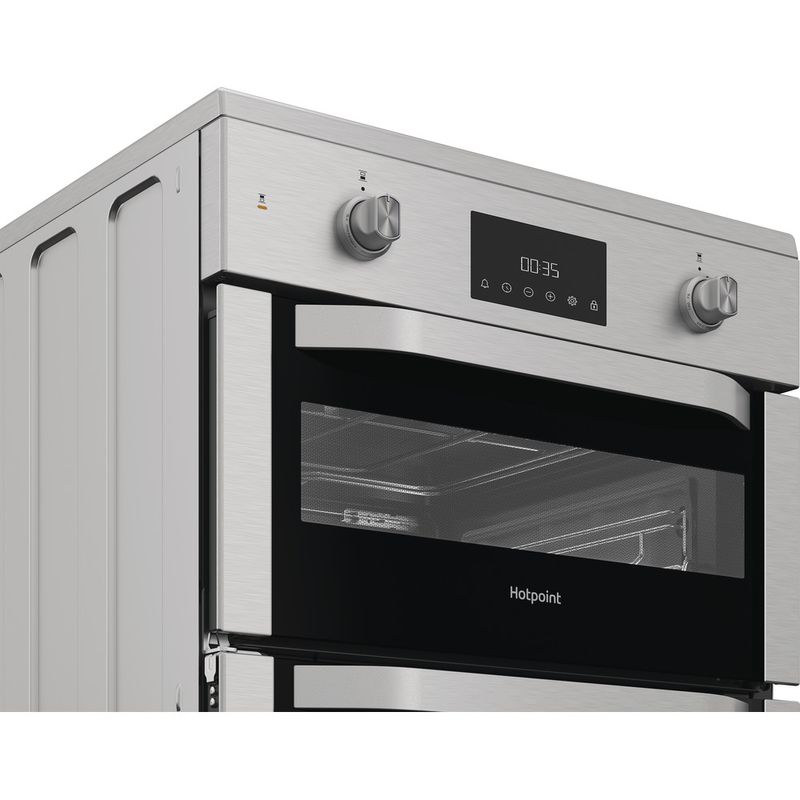 Hotpoint-Double-Cooker-HDE6IDC2X-Inox-A-Control-panel