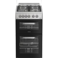 Hotpoint HDG5GCX 50cm Gas Double Cooker - Stainless Steel