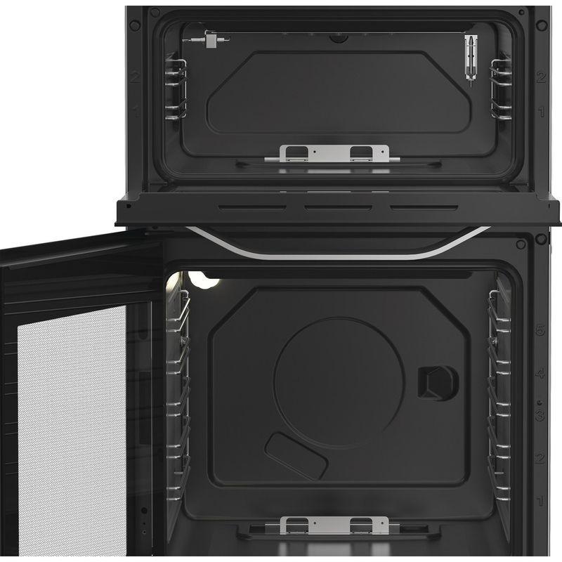 Hotpoint-Double-Cooker-HDG5GCX-Inox-A--Stainless-steel-Frontal-open