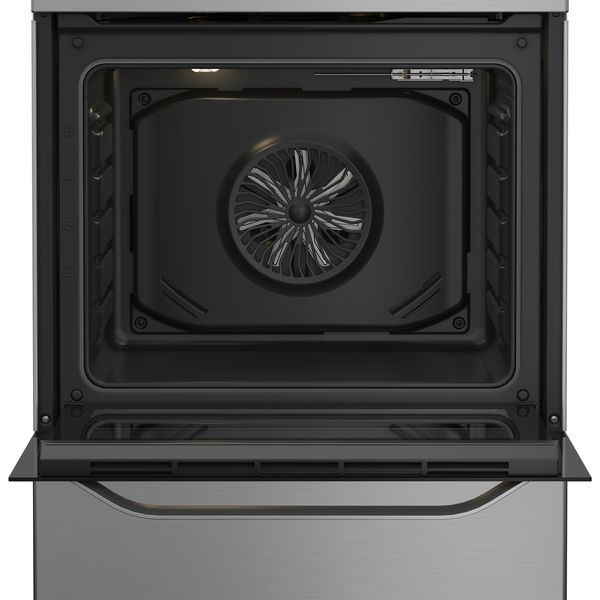 Hotpoint-Cooker-H6V5KMX-UK-Inox-Electrical-Frontal-open