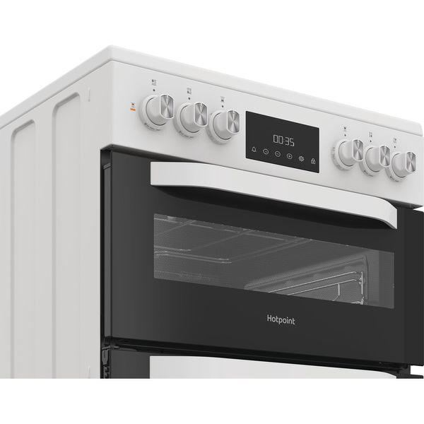Hotpoint Double Cooker HDD6GDC2W White A Control panel