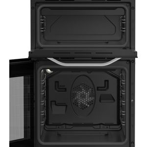 Hotpoint-Double-Cooker-HDE5VDCW-White-A-Vitroceramic-Frontal-open
