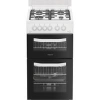 Hotpoint HDG5GCW 50cm Gas Double Cooker - White