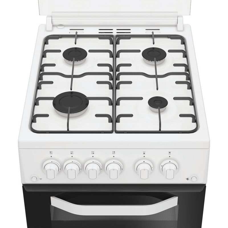 Hotpoint-Double-Cooker-HDG5GCW-White-A--Enamelled-Sheetmetal-Heating-element