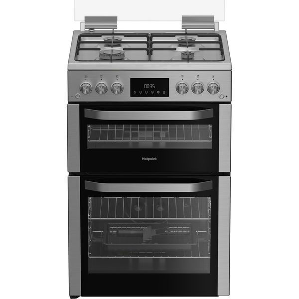 Hotpoint-Double-Cooker-HDG6GDCX-Inox-A--Frontal