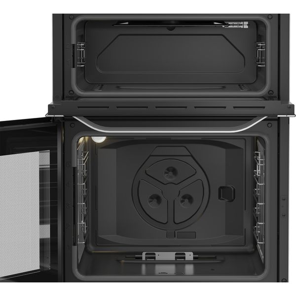 Hotpoint-Double-Cooker-HDG6GDCX-Inox-A--Frontal-open