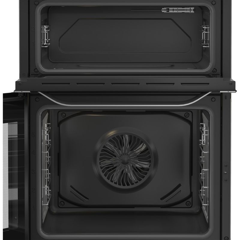 Hotpoint-Double-Cooker-HDE6VDCX-Inox-A-Frontal-open