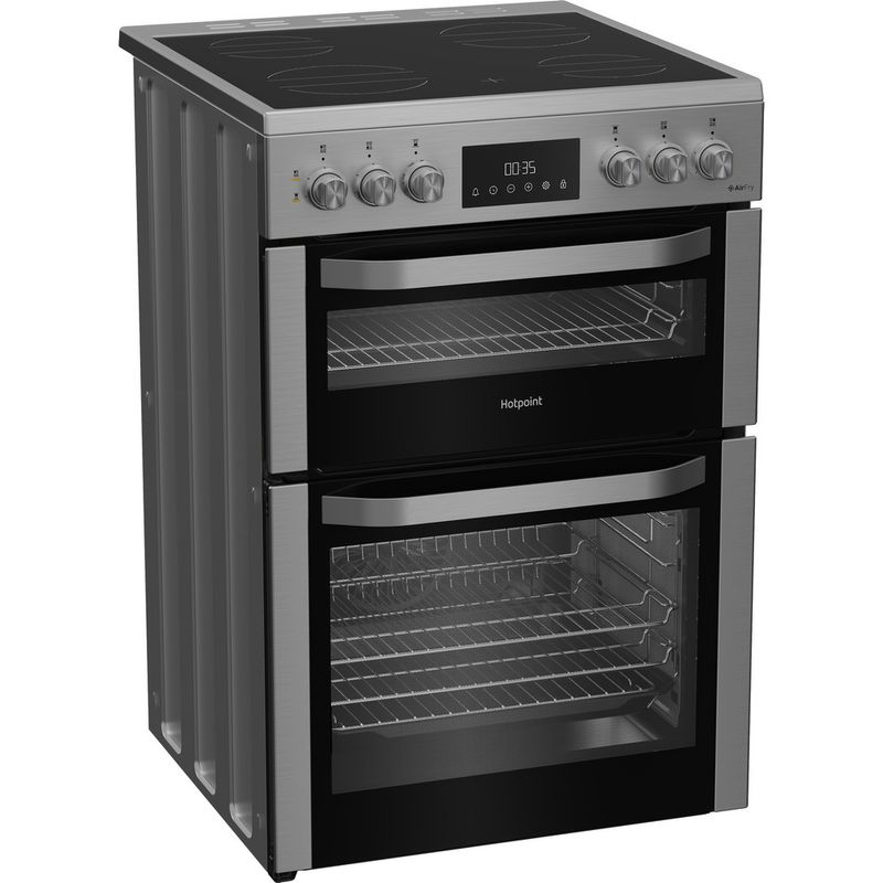Hotpoint-Double-Cooker-HDE6VDCX-Inox-A-Perspective
