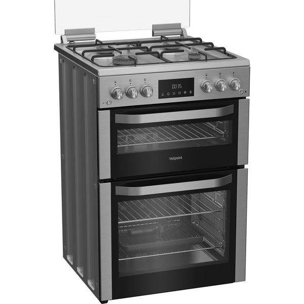 Hotpoint-Double-Cooker-HDG6GDCX-Inox-A--Perspective