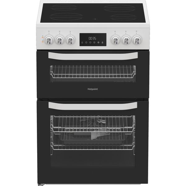 Hotpoint-Double-Cooker-HTE6VDCW-White-A-Frontal