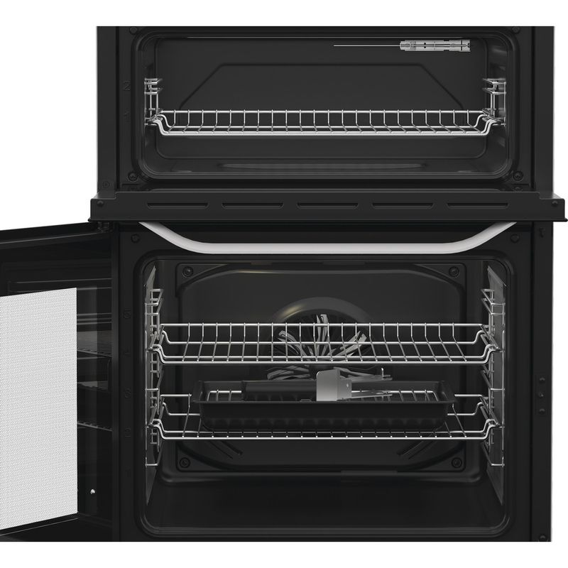 Hotpoint-Double-Cooker-HTE6VDCW-White-A-Frontal-open