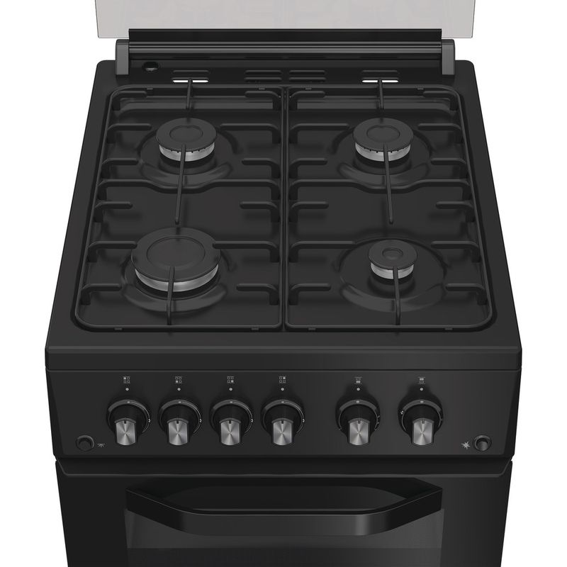 Hotpoint-Double-Cooker-HDG5GCB-Black-A--Enamelled-Sheetmetal-Heating-element