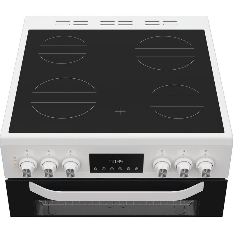 Hotpoint-Double-Cooker-HTE6VDCW-White-A-Heating-element