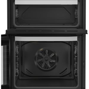 Hotpoint Double Cooker HDE6VDW White A Frontal open
