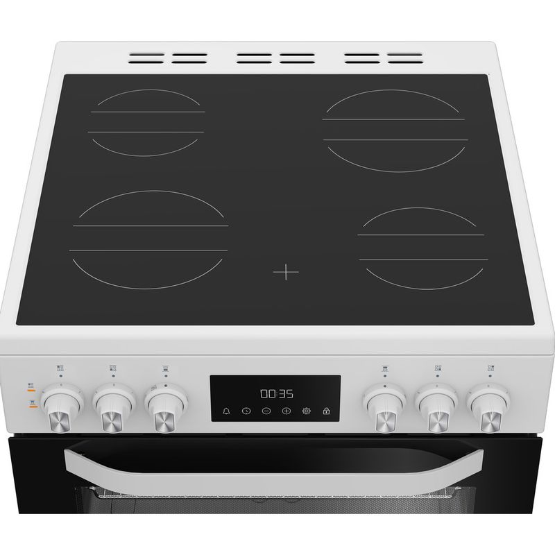 Hotpoint-Double-Cooker-HDE6VDW-White-A-Heating-element