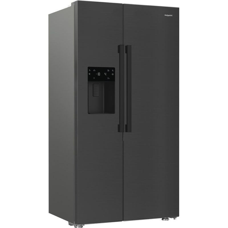 Hotpoint-Side-by-Side-Freestanding-HPG2-6574W-XBR5UK-Inox-Perspective