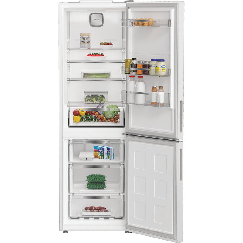 Hotpoint Fridge Freezer Freestanding HPK 26363 W4UK White 2 doors Lifestyle frontal open