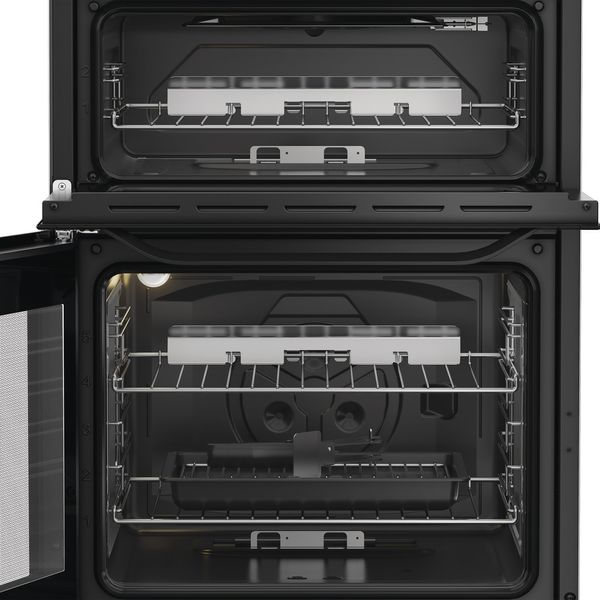 Hotpoint-Double-Cooker-HDG6GDCB1-Black-A--Lifestyle-frontal-open