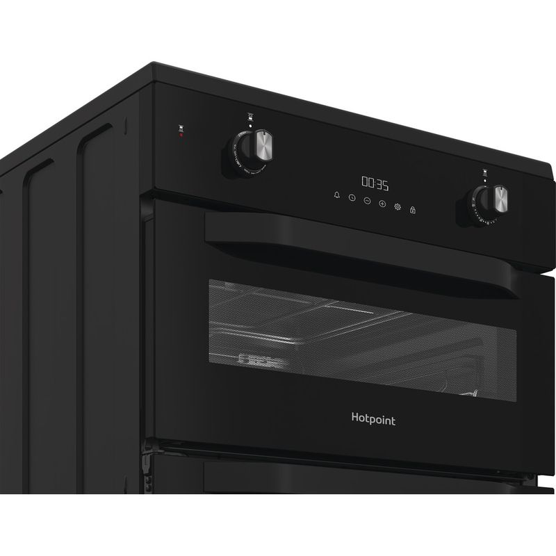 Hotpoint-Double-Cooker-HDE6IDC2B1-Black-A-Control-panel
