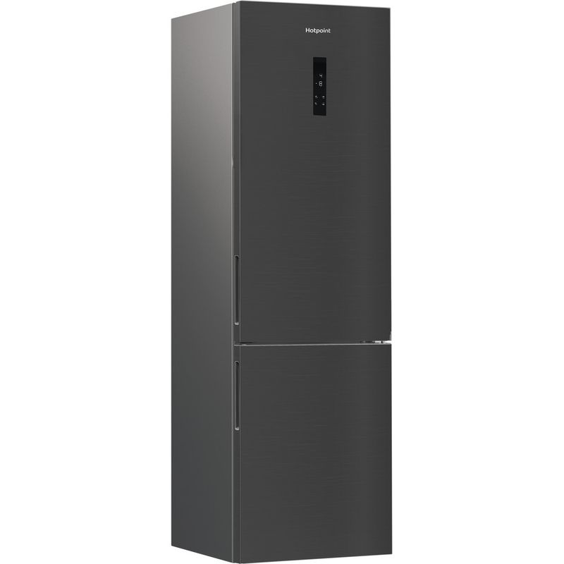 Hotpoint Fridge Freezer Freestanding HPK 26403 XBR5UK Dark Grey 2 doors Perspective