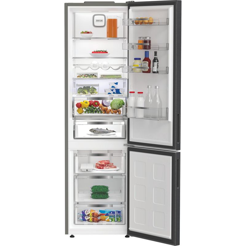 Hotpoint Fridge Freezer Freestanding HPK 26403 XBR5UK Dark Grey 2 doors Lifestyle control panel
