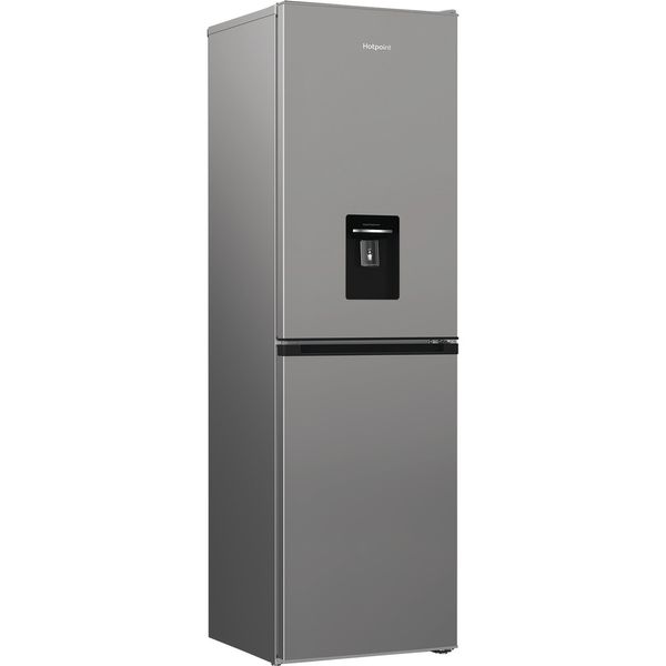 Hotpoint Fridge Freezer Freestanding HPKH 1261W S5UK New Silver – ARC 1035 2 doors Perspective