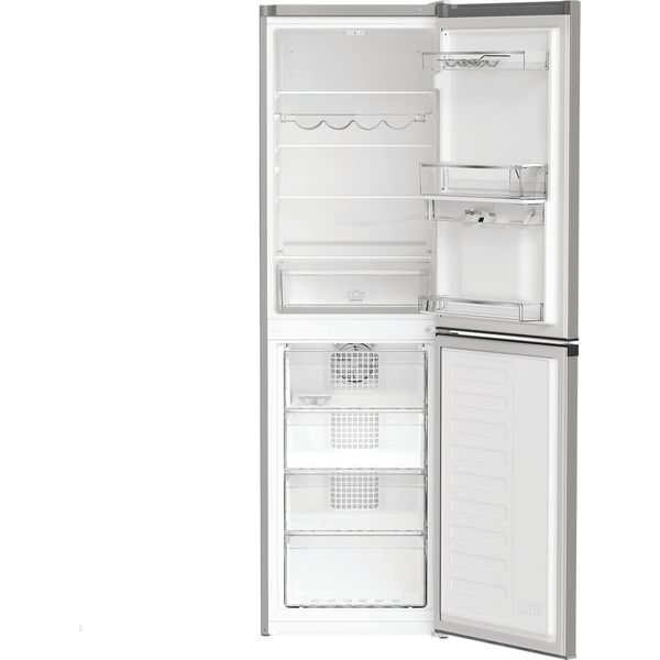 Hotpoint Fridge Freezer Freestanding HPKH 1261W S5UK New Silver – ARC 1035 2 doors Frontal open