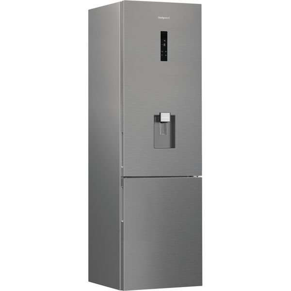 Hotpoint Fridge Freezer Freestanding HPK 26403W XP5UK New Silver – ARC 1035 2 doors Perspective