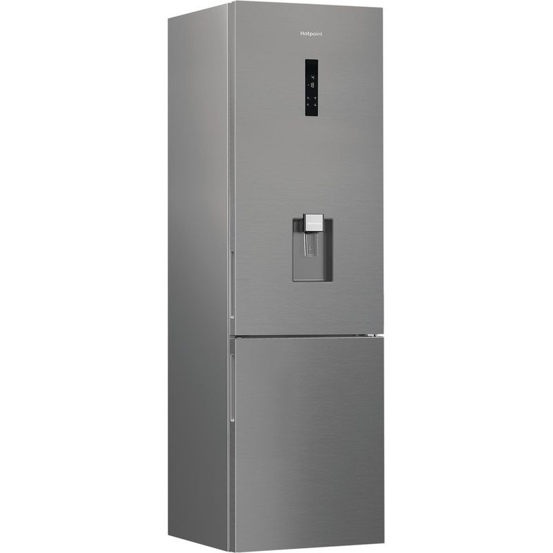 Hotpoint Fridge Freezer Freestanding HPK 26403W XP5UK Pet Inox 2 doors Perspective