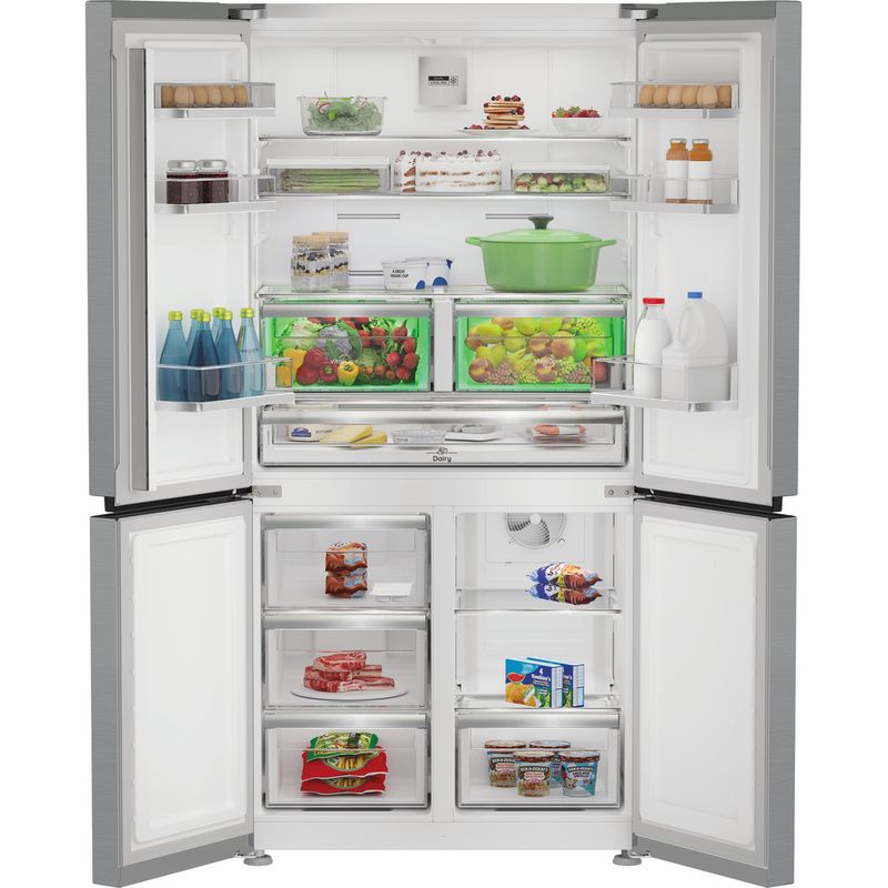 Hotpoint Side-by-Side Freestanding HPGF 6544 X4UK Pet Inox Lifestyle frontal open