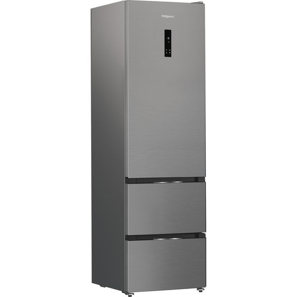 Hotpoint Fridge Freezer Freestanding HPKF 5351 XP4UK ARC 764 Manhattan Gray 2 doors Perspective