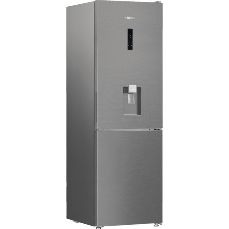 Hotpoint Fridge Freezer Freestanding HPK 26363W XP4UK Pet Inox 2 doors Perspective