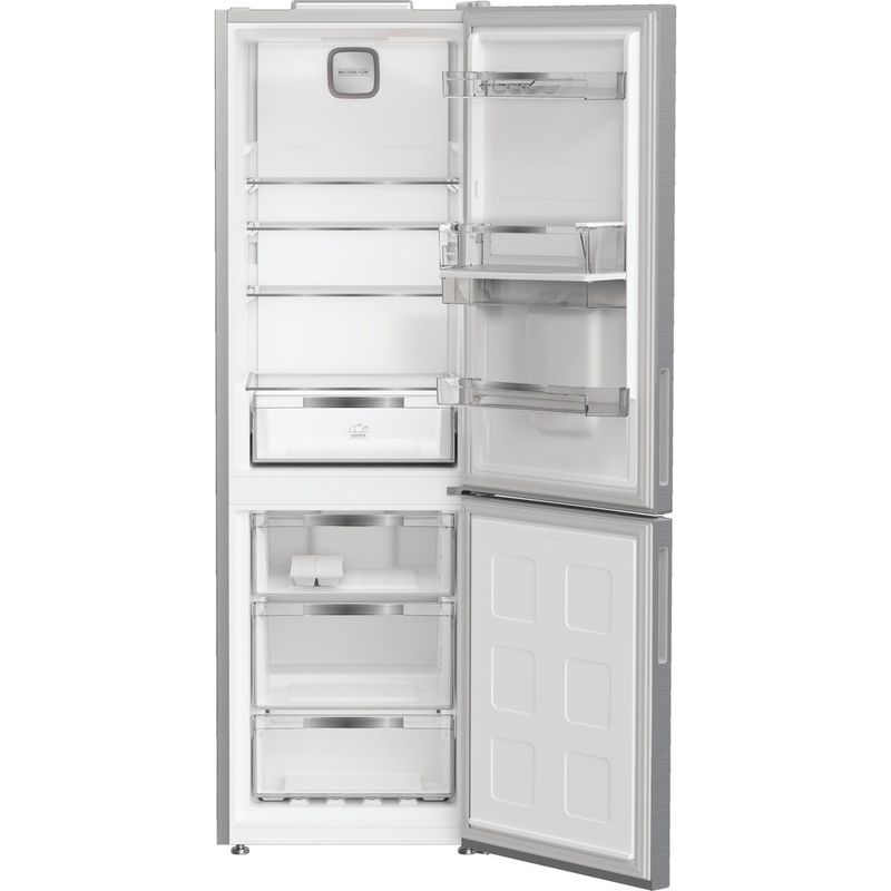 Hotpoint Fridge Freezer Freestanding HPK 26363W XP4UK Pet Inox 2 doors Frontal open
